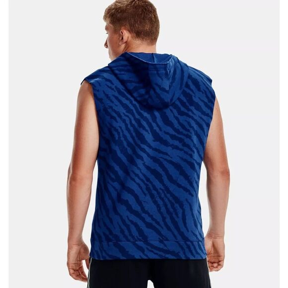 Under Armour Men's Large Project Rock Rival Fleece Sleeveless Hoodie NEW - Picture 5 of 13